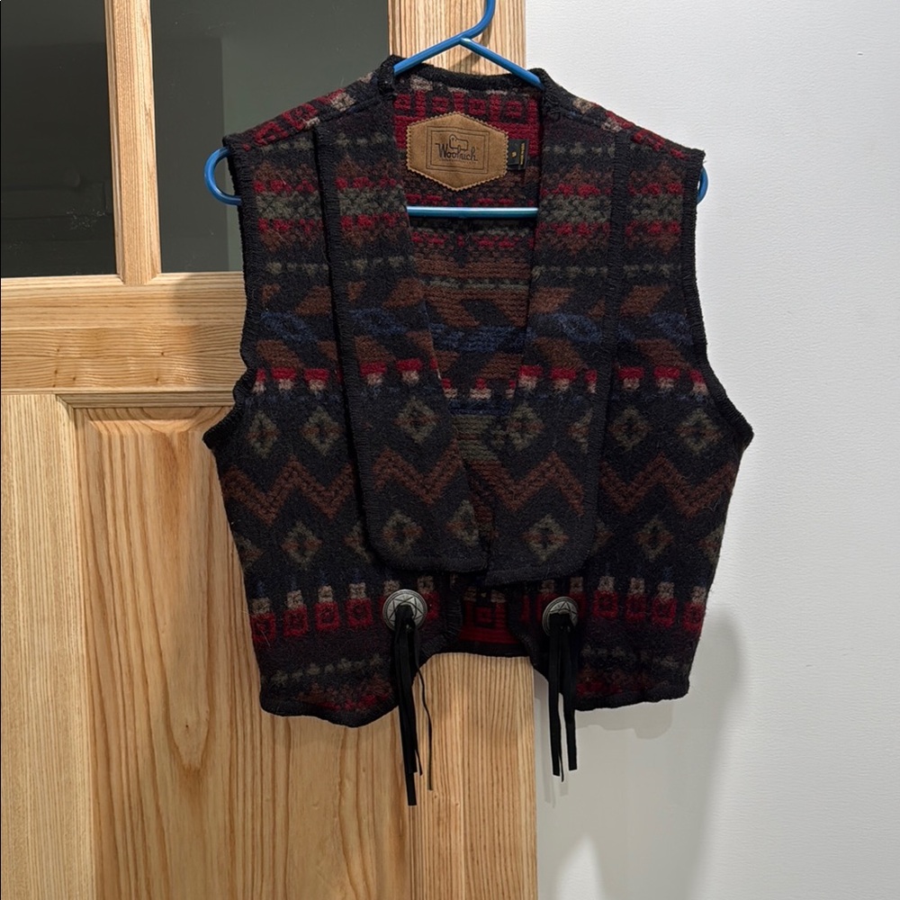 Vintage Woolrich Multicolor Patterned Vest
